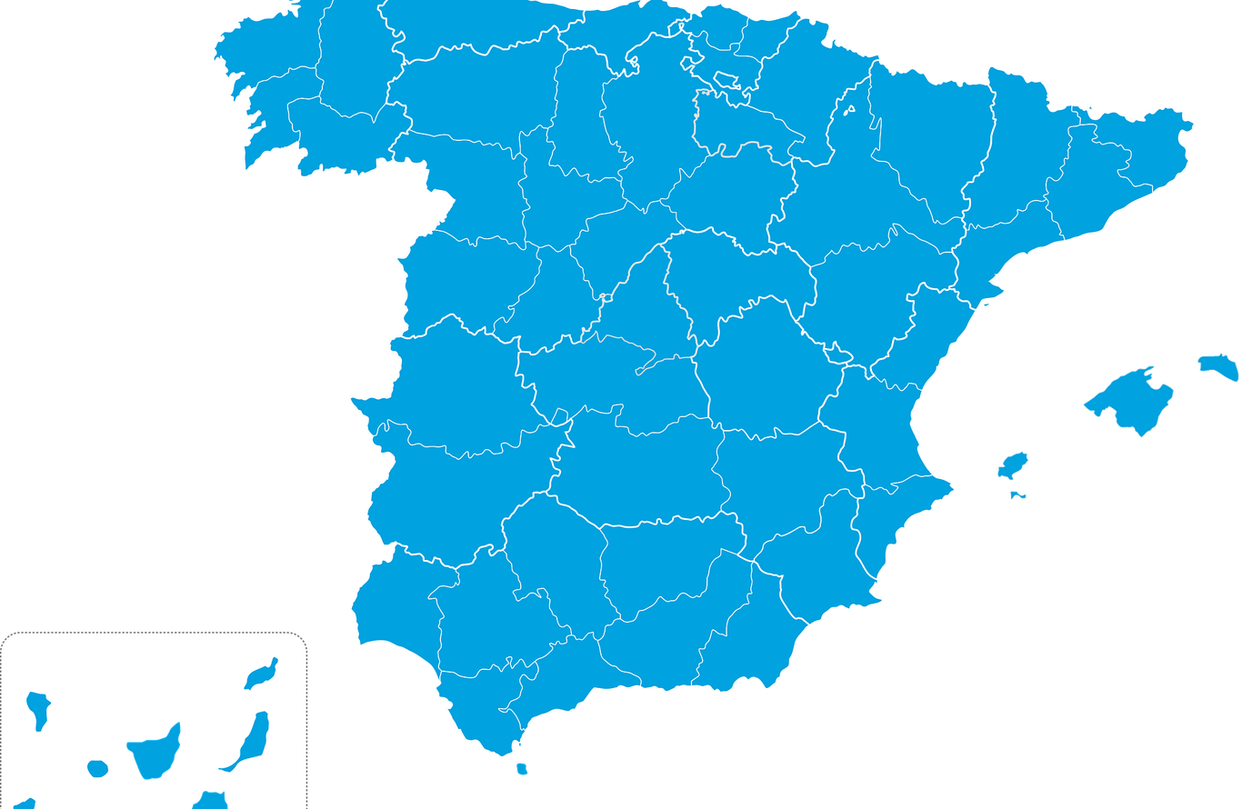 mapa del estado español