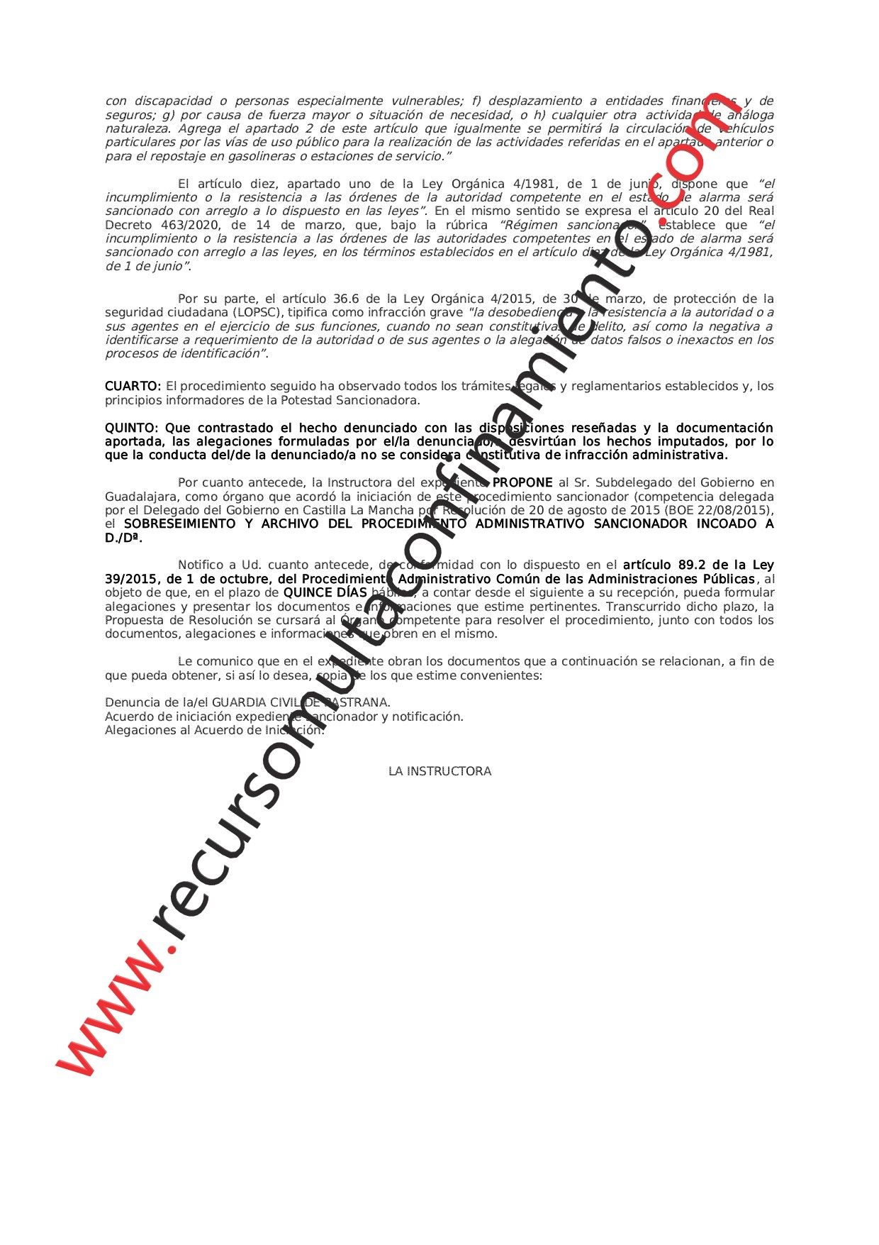 multa confinamiento recurrida con éxito página 2