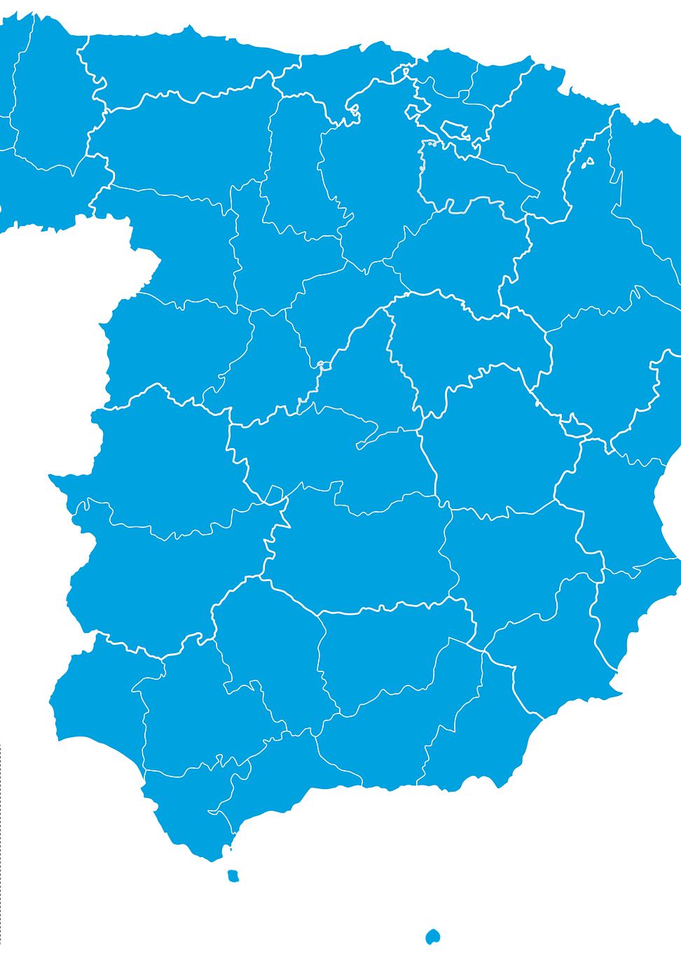 mapa del estado español